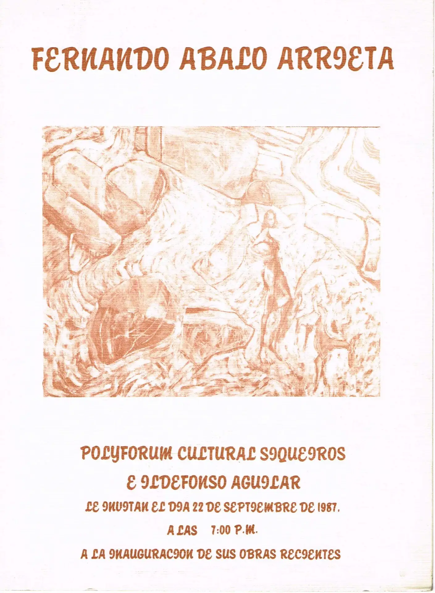 Fernando Abalo Arrieta – 1987 Obras Recientes, Polyforum Cultural Siqueiros