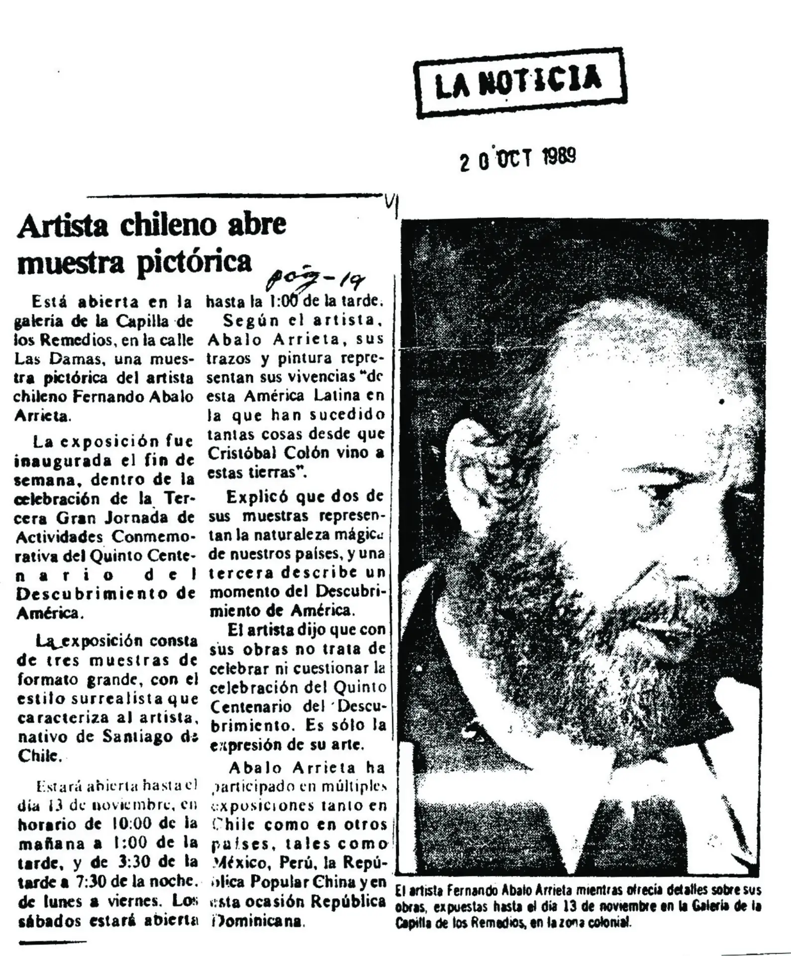 Fernando Abalo Arrieta – 1989 Capilla de los Remedios, Santo Domingo (01)