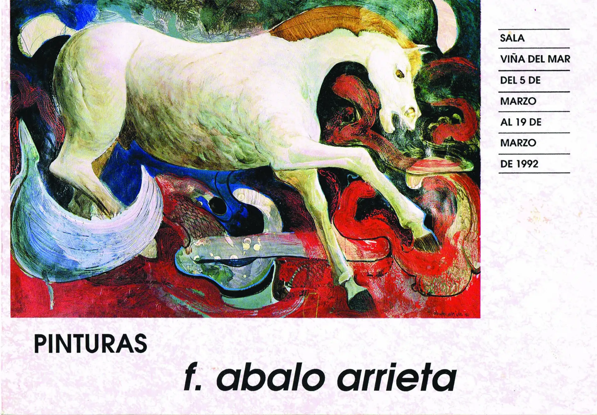 Fernando Abalo Arrieta – 1992 Pinturas, Sala de Arte Municipalidad de Viña del Mar (01)