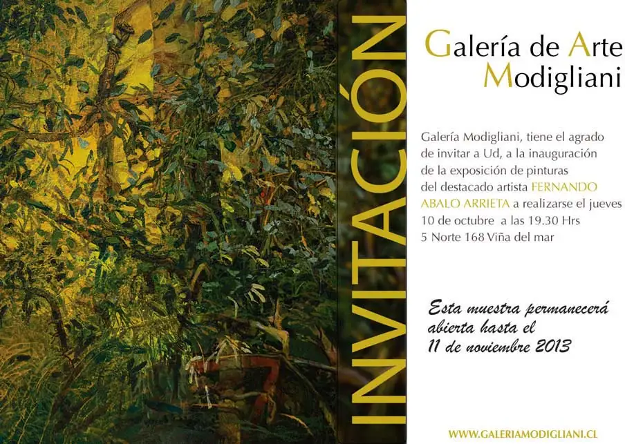 Fernando Abalo Arrieta – 2013 Obras recientes, Galería de Arte Modigliani